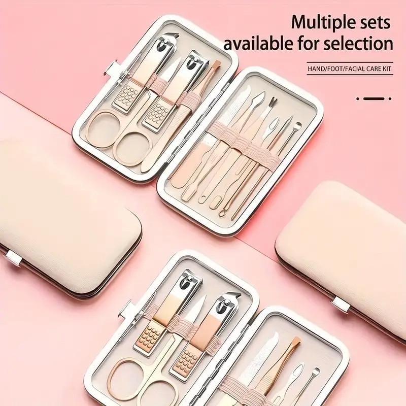 Набор для маникюра и педикюра ROSE GOLDEN из нержавеющей стали на 10 инструментов в чехле - фото 4 Набор для маникюра и педикюра ROSE GOLDEN из нержавеющей стали на 10 инструментов в чехле - фото 4