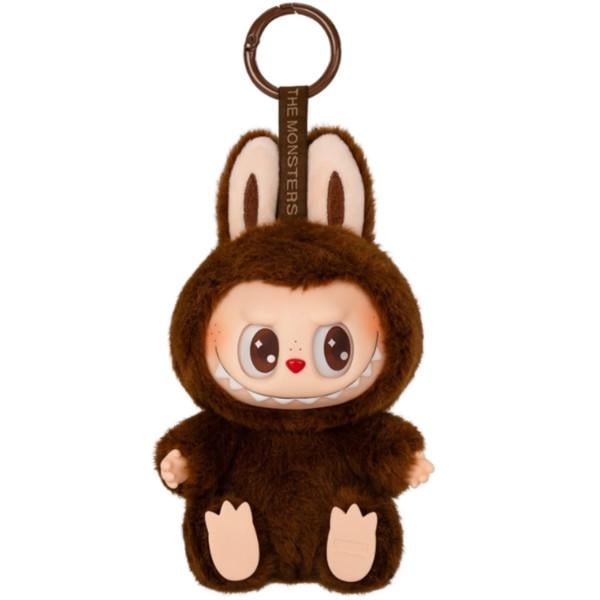 М'яка іграшка брелок Лабубу 17 см Коричневий (27085748) - фото 1 М'яка іграшка брелок Лабубу 17 см Коричневий (27085748) - фото 1