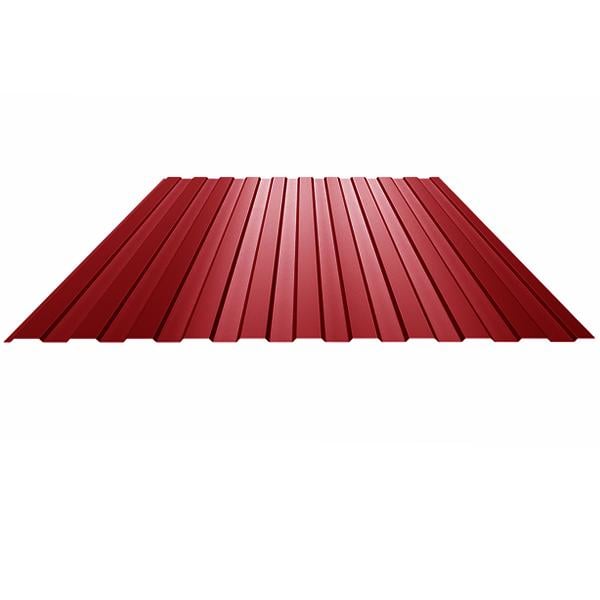 Профнастил стіновий KLEVERSTEEL ПС-8 1210/1160 мм 0,40 мм RAL 3005 Червоний глянсовий (80403005-КВ)
