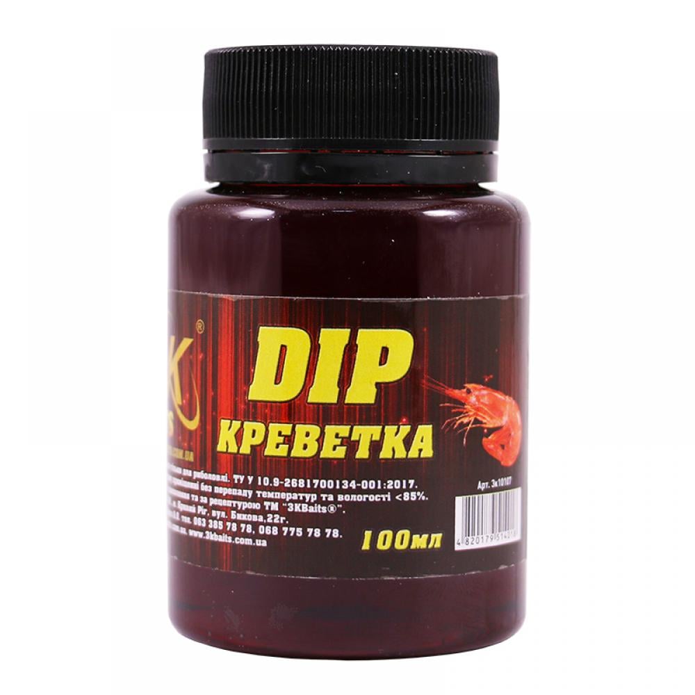 Діп для насадок 3KBaits Креветка 100 мл (3KB1411) - фото 1