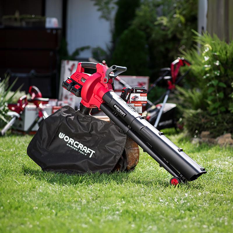 Пылесос садовый аккумуляторный Worcraft CLBV-S40Li без аккумулятора и зарядного для уборки листьев (13014) - фото 5