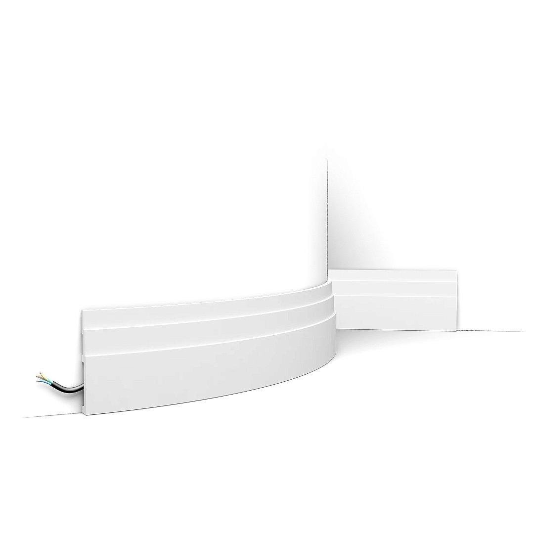 Плинтус дюрополимерный Orac SX180 гибкий 16х120х2000 мм (29293921)