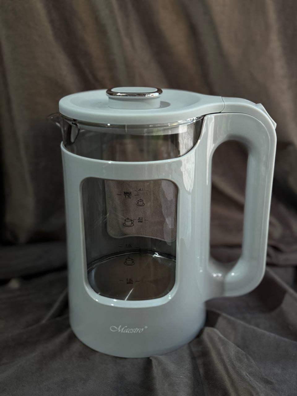 Электрочайник Maestro MR-065-GREY 1,7л 2200 Вт Серый (MR-065-GREY) - фото 1 Электрочайник Maestro MR-065-GREY 1,7л 2200 Вт Серый (MR-065-GREY) - фото 1