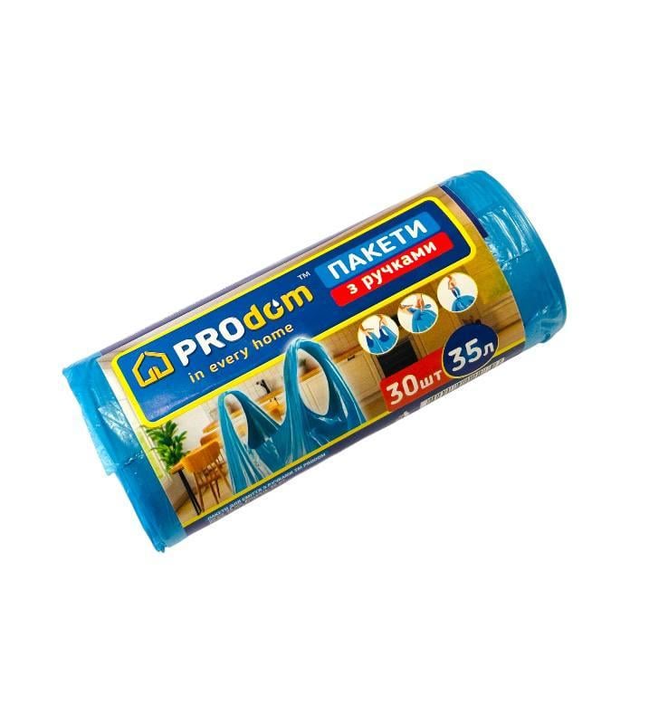Пакеты для мусора Prodom с ручками 35 л 30 шт. (2856) Пакеты для мусора Prodom с ручками 35 л 30 шт. (2856)