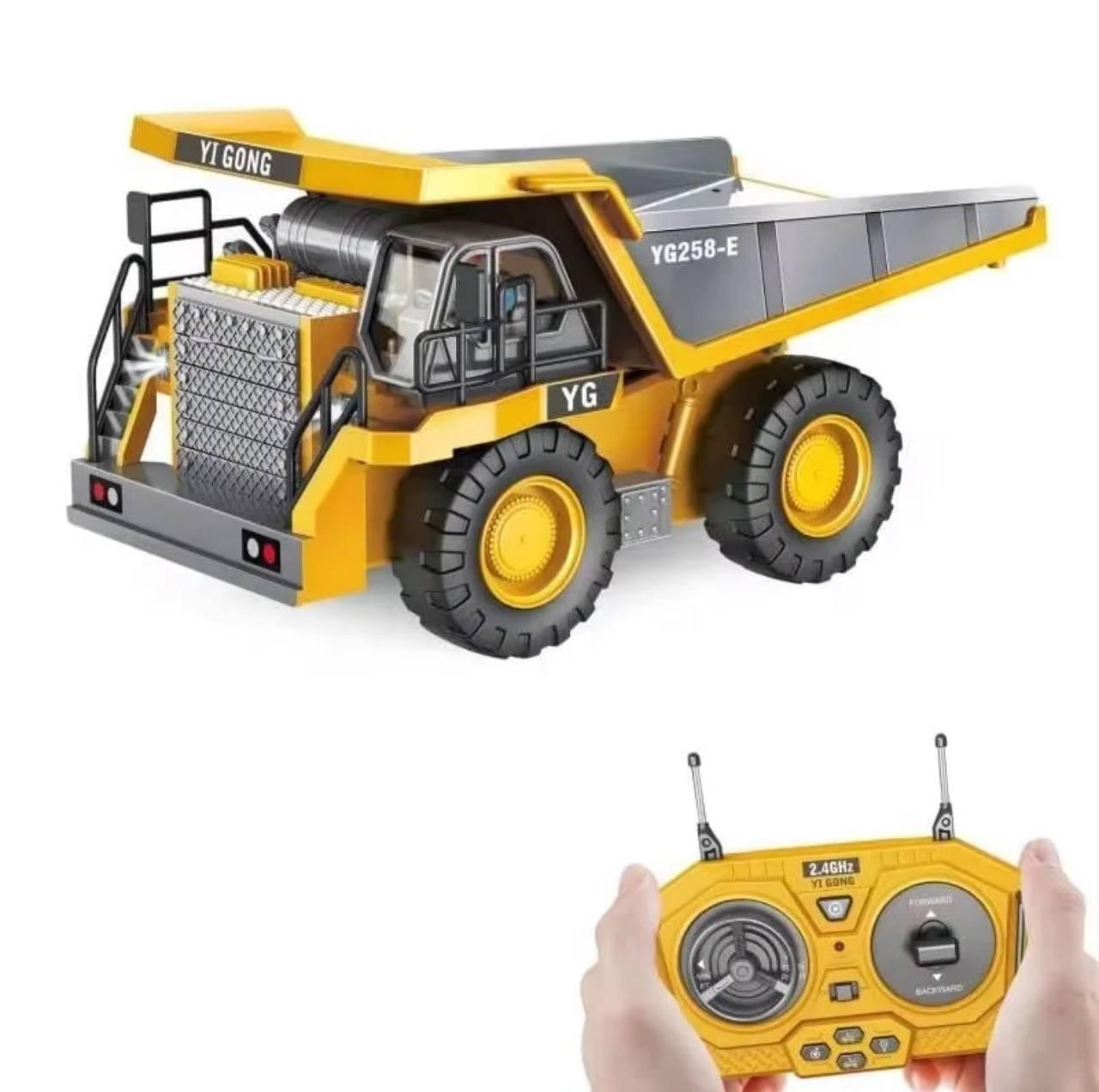 Самоскид на радіокеруванні YIGONG з звуком та світлом вантажопідйомність до 3 кг (qem-ezn-yja) - фото 3 Самоскид на радіокеруванні YIGONG з звуком та світлом вантажопідйомність до 3 кг (qem-ezn-yja) - фото 3