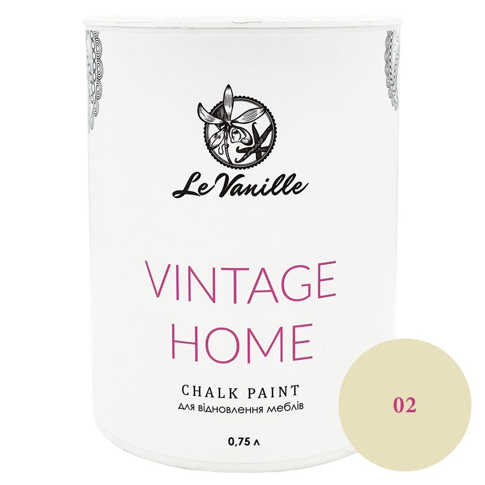 Меловая краска Le Vanille Vintage Home 0,75 л Светло-желтый (02102)