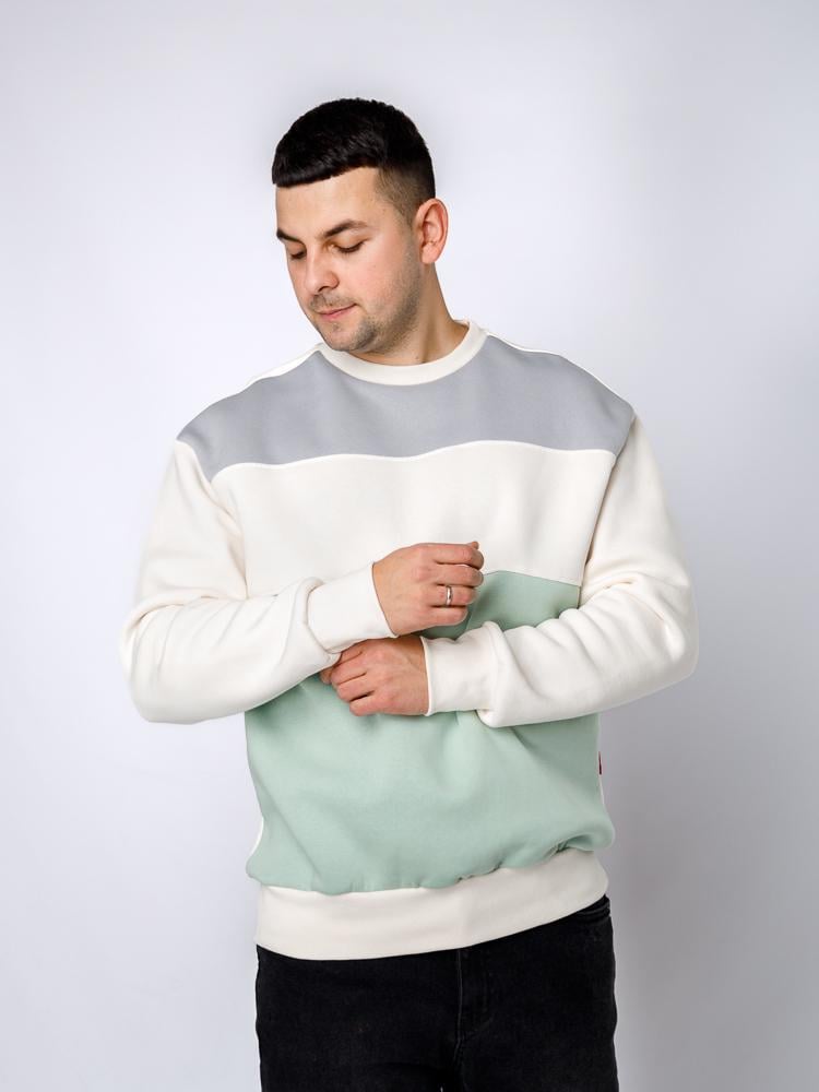 Світшот чоловічий ЦБ-00233112 р. 46 Білий (SKT000940651) Світшот чоловічий ЦБ-00233112 р. 46 Білий (SKT000940651)