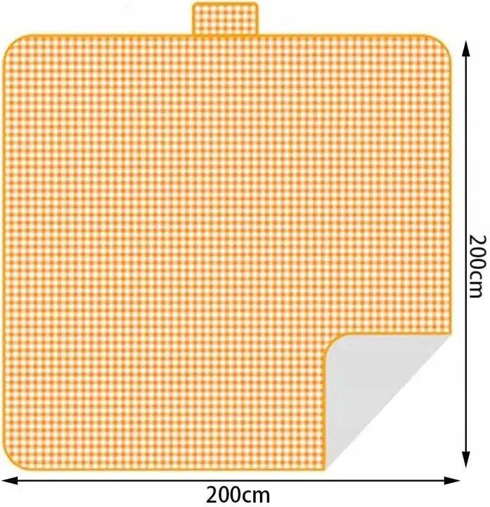 Килимок для пікніка Falcon 200х200 см Помаранчевий (S1645402) - фото 2