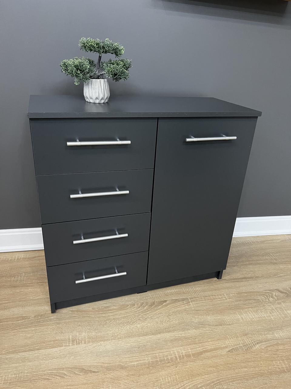 Комод Стандарт 4+1 800х792х350 мм Антрацитовий - фото 7
