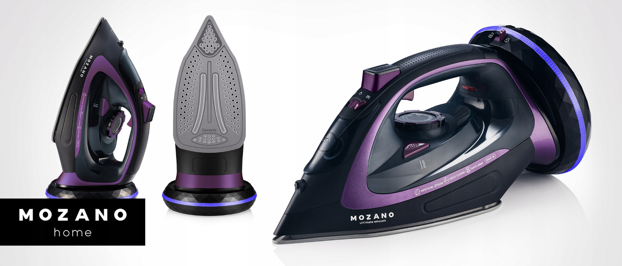 Утюг беспроводной Mozano Ultimate Smooth с системой самоочистки 2600 Вт (1896413077) - фото 2 Утюг беспроводной Mozano Ultimate Smooth с системой самоочистки 2600 Вт (1896413077) - фото 2