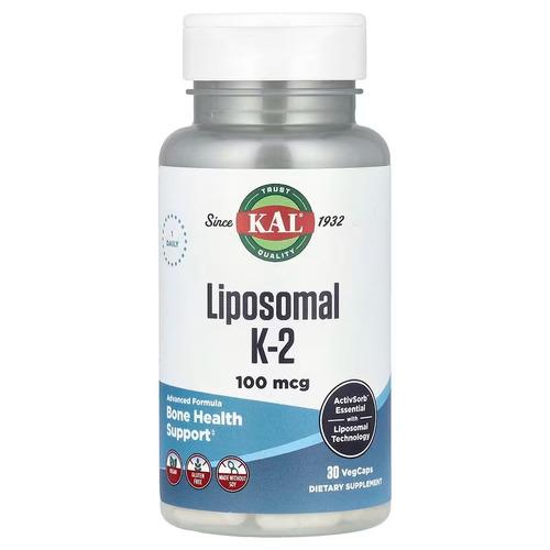 Витамин К KAL Liposomal K-2 100 mcg 30 VegCaps (CAL-74659)