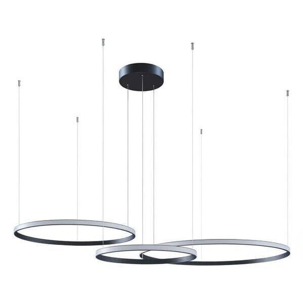 Люстра Kloodi KD-RG MULTI UP 900/1100/1300 3K BK Ring Giza Multi Up 199 Вт 9150 лм 3000K