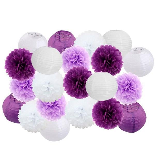 Праздничный декор 21 шт. Purple/White (52296)