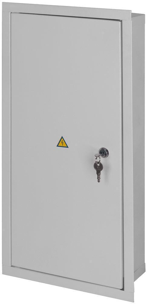 Щит розподільний E.NEXT e.mbox.stand.w.48.z 48 модулів IP30 вбудований із замком металевий 550х302х105 мм (s0100125) - фото 2