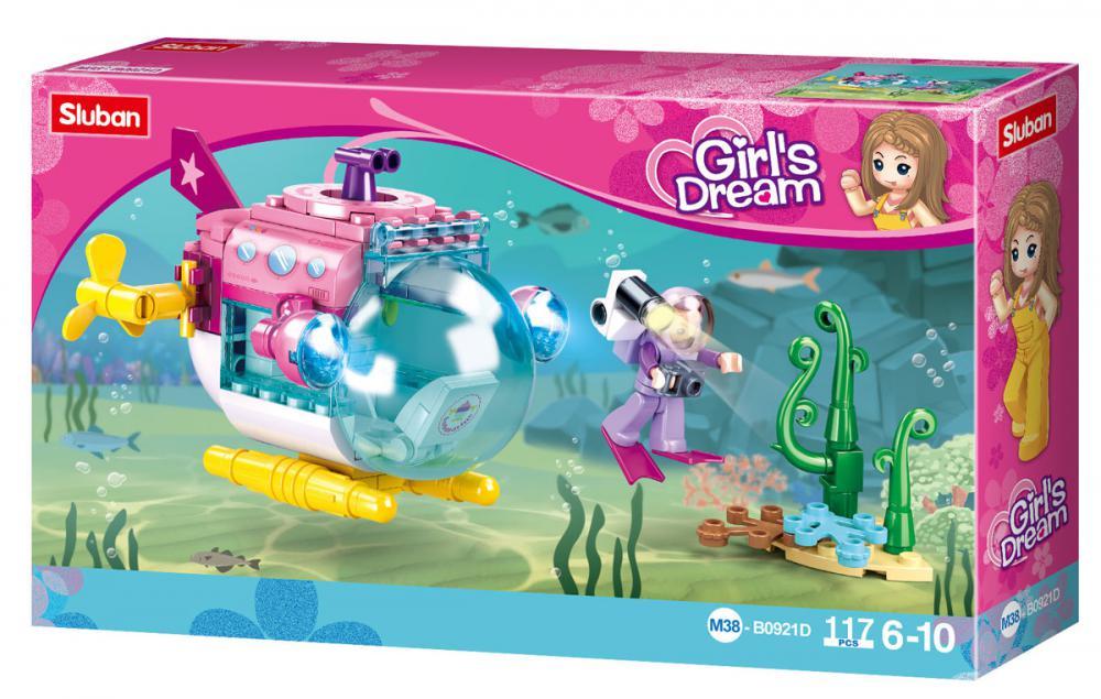 Конструктор Sluban Батискаф M38-B0921D 117 дет. Конструктор Sluban Батискаф M38-B0921D 117 дет.