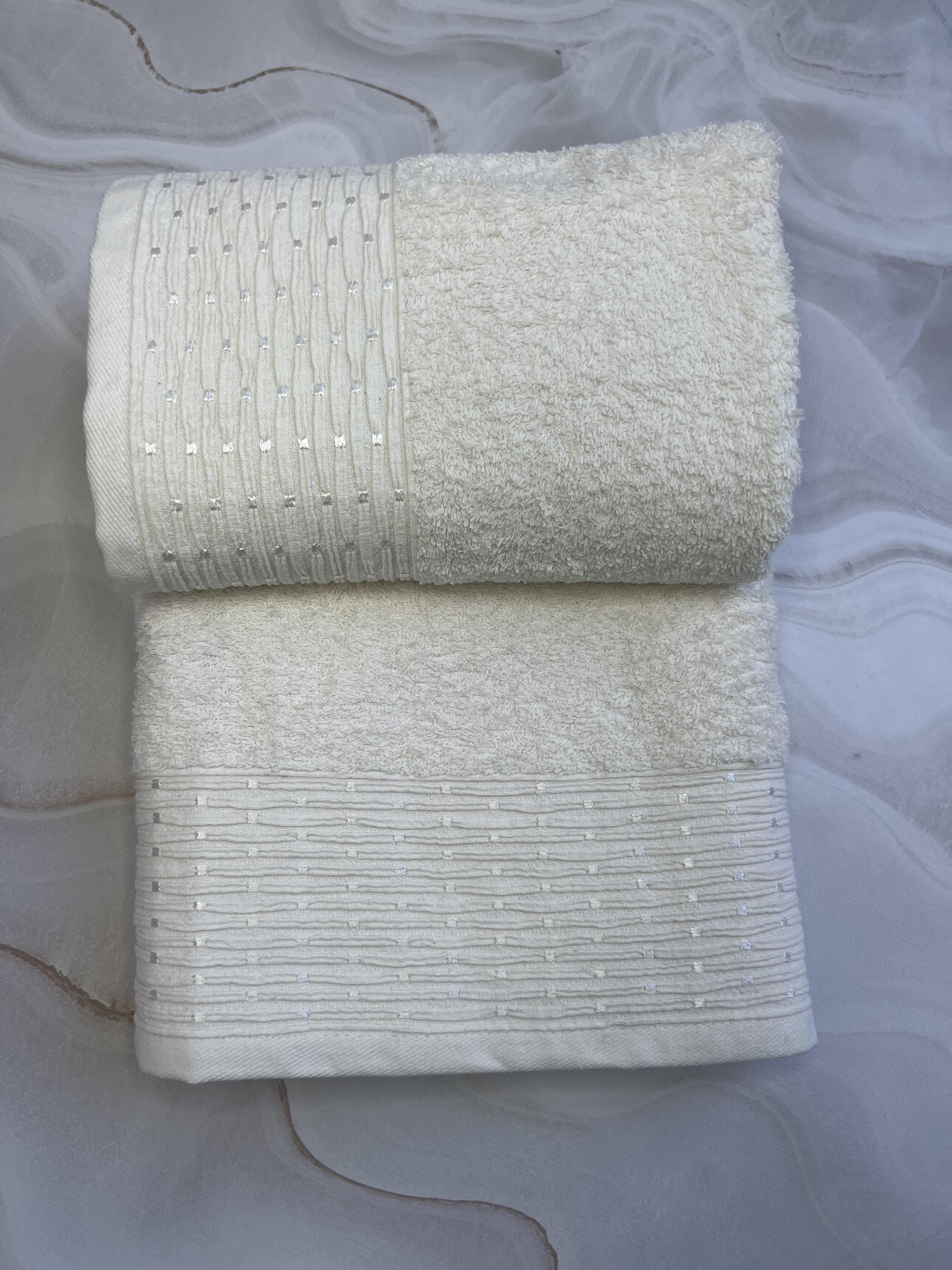 Набір рушників банне та для обличчя 70х40 см/50х90 см 2 шт. Білий (mame2v1nokta-beyaz) - фото 1 Набір рушників банне та для обличчя 70х40 см/50х90 см 2 шт. Білий (mame2v1nokta-beyaz) - фото 1