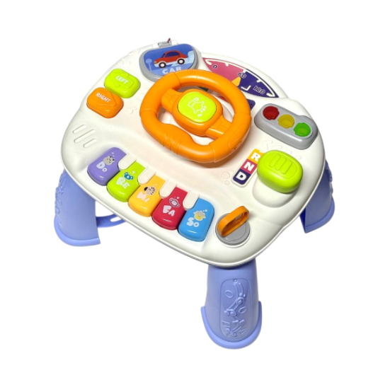 Столик детский развивающий/игровой/музыкальный Wtoys 368-48B Голубой (2759193967)
