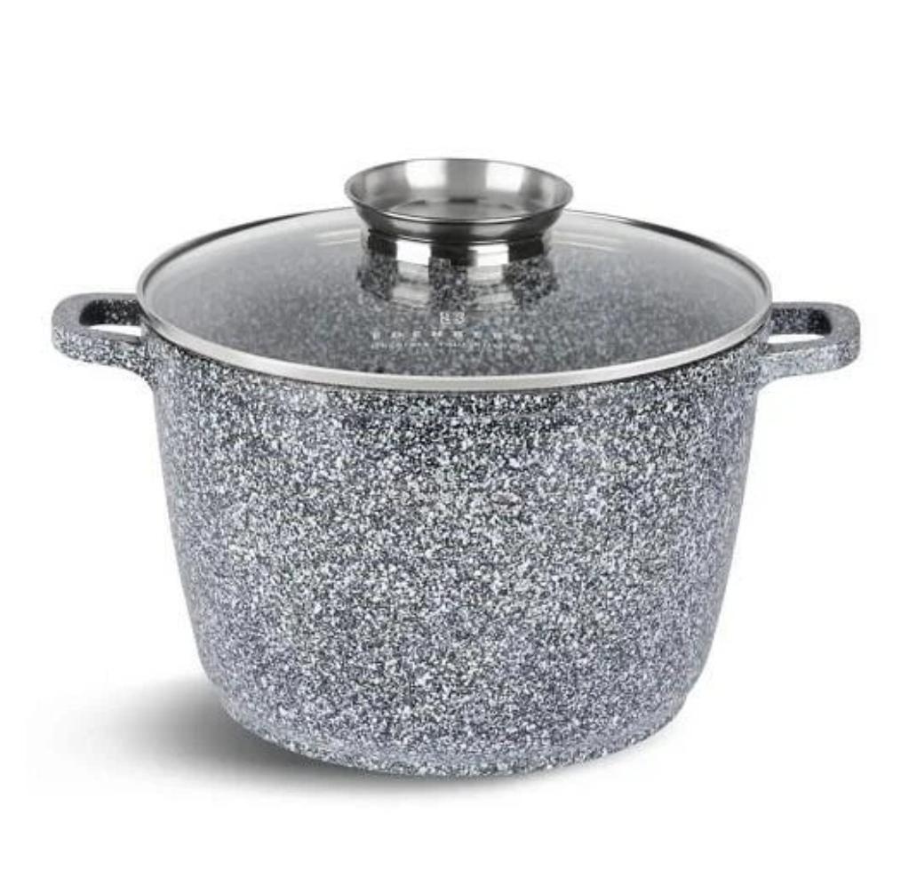 Котел Edenberg EB-8009 с мраморным покрытием и стеклянной крышкой 10 л (EB-8009)