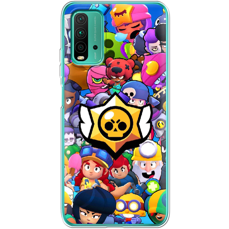 Чехол BoxFace Xiaomi Redmi 9T Brawl Stars Прозрачный силикон (41685-up2389-41685)