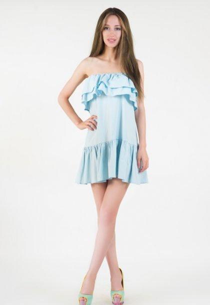 Сукня жіноча Podium Lisa 21328-LIGHT/BLUE XL Блакитний
