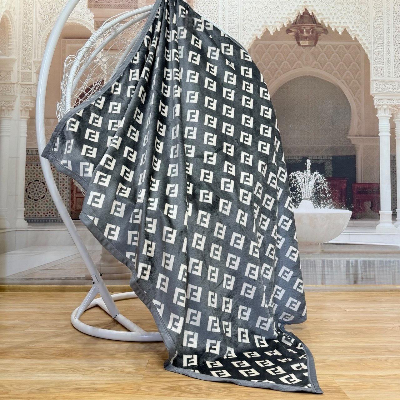 Плед-покрывало двустороннее Koloco Велюр 150x200 см Разноцветный (07-107-10) - фото 1