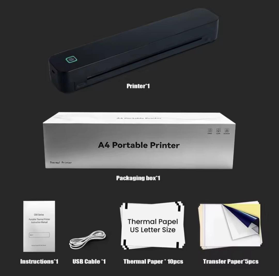 Термопринтер беспроводной портативный А4 - фото 2 Термопринтер беспроводной портативный А4 - фото 2