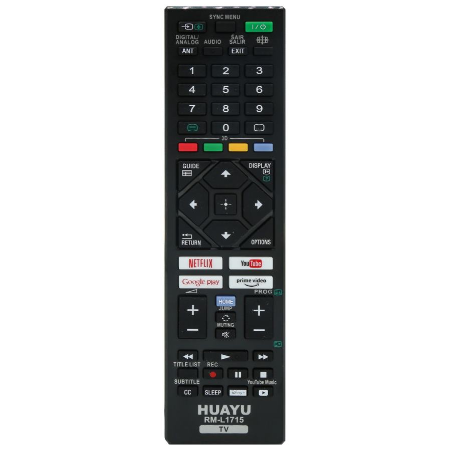 Пульт для телевизора Huayu для SONY RM-L1715 (4973)