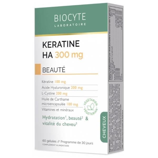 Витаминно-минеральный комплекс Biocyte Keratine HA 300 мг 60 капс. (24034959)