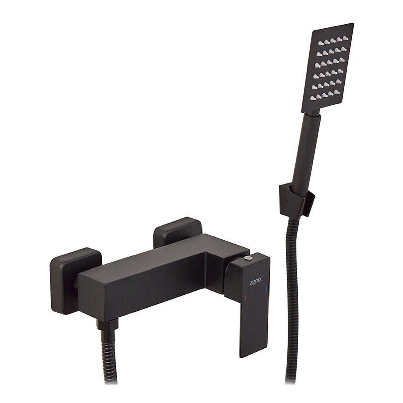 Смеситель для душа Zerix KUB-003 Black SUS304 из нержавеющей стали Черный (ZX4848)