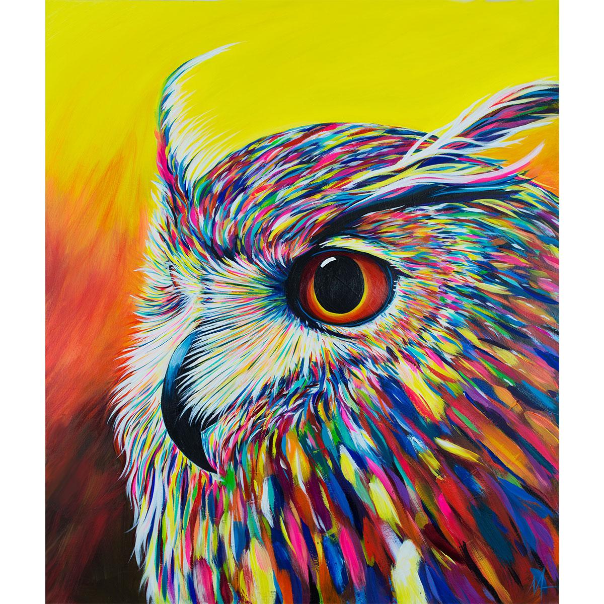 Алмазная мозаика Santi Красочная сова 30х40 см (954063)