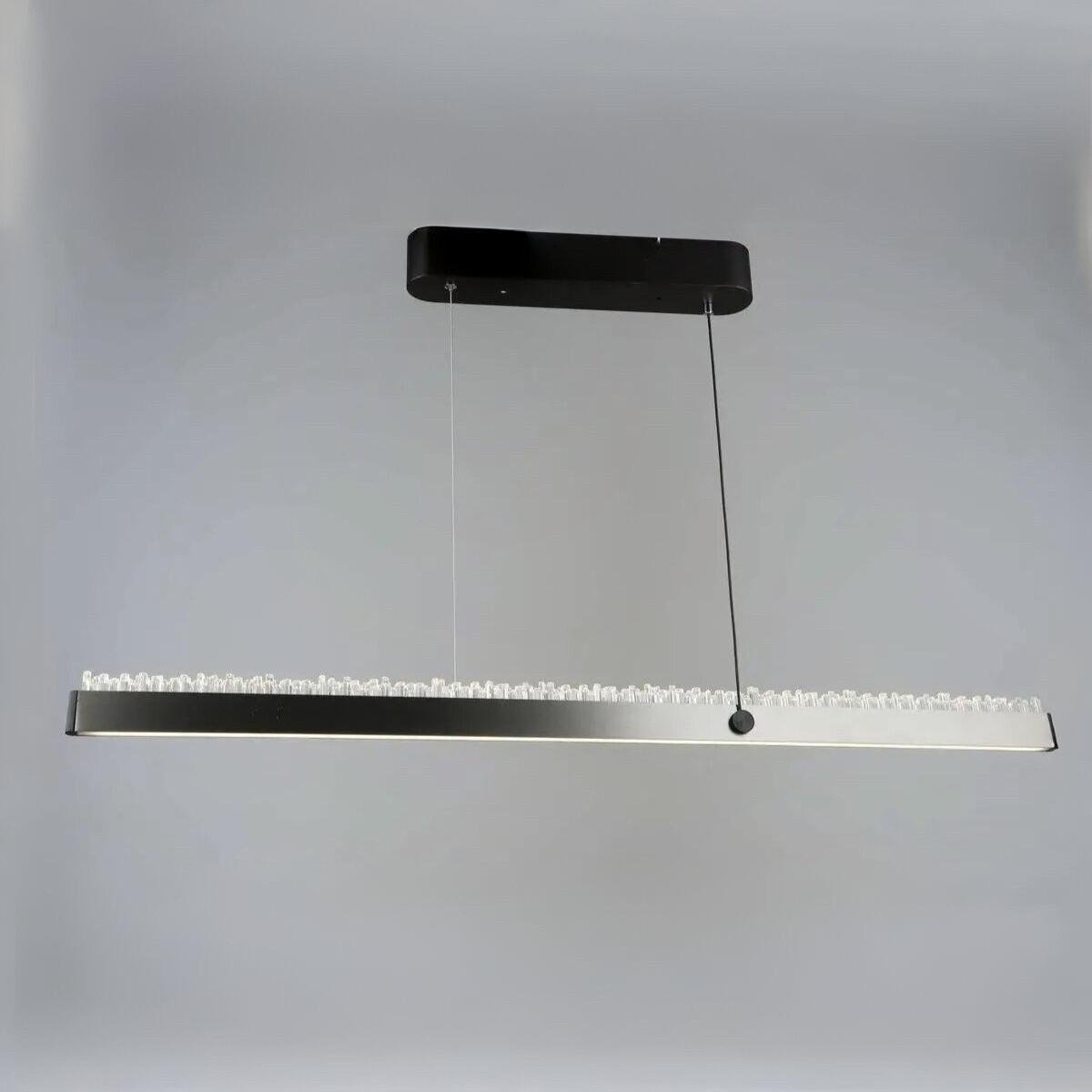 Люстра светодиодная Valeso с металлическим каркасом 40W 3000/6500К Серый/Черный (B YH1363/40W BK+GRAY)