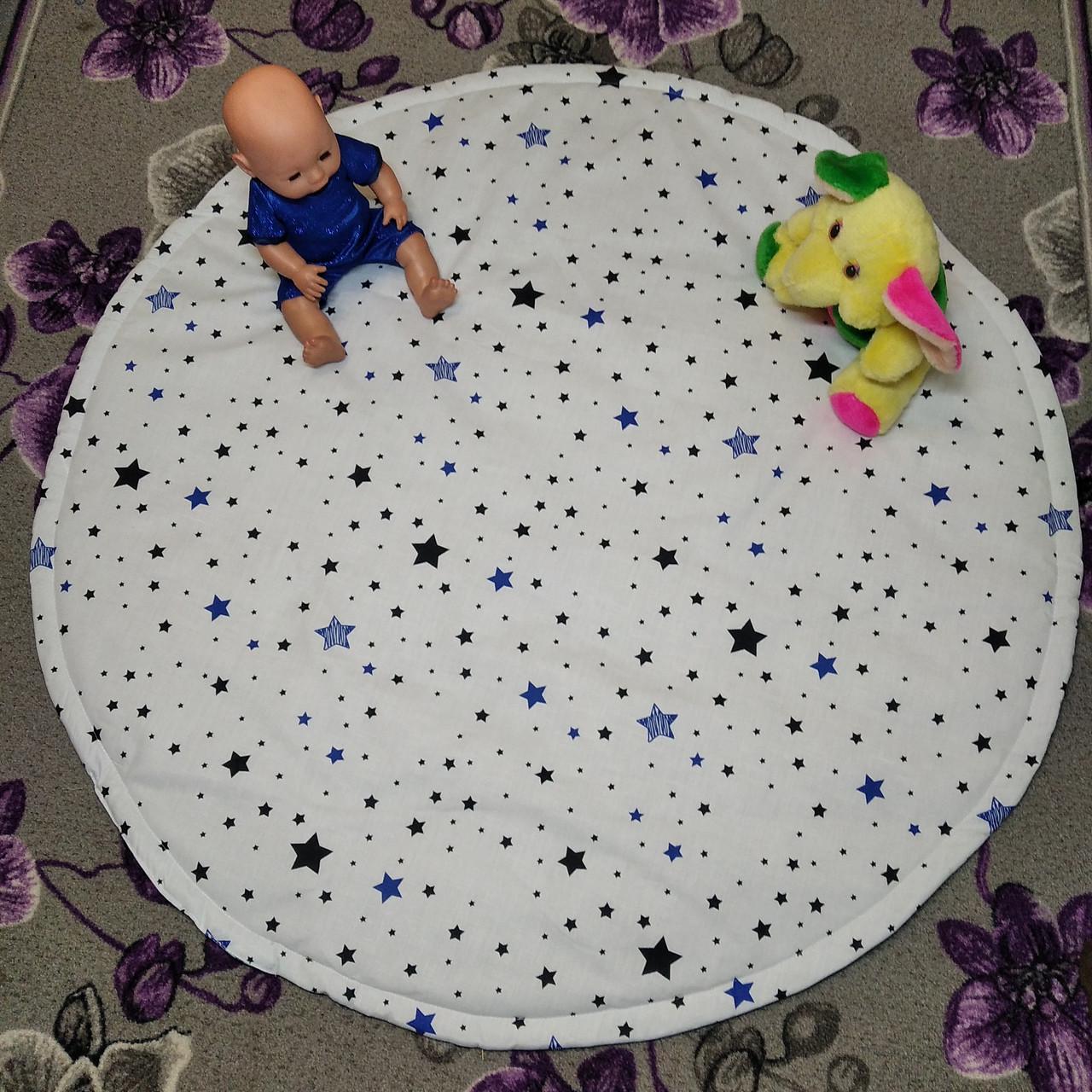 Игровой коврик Звезды/Белый/Бирюзовый (1670609585)