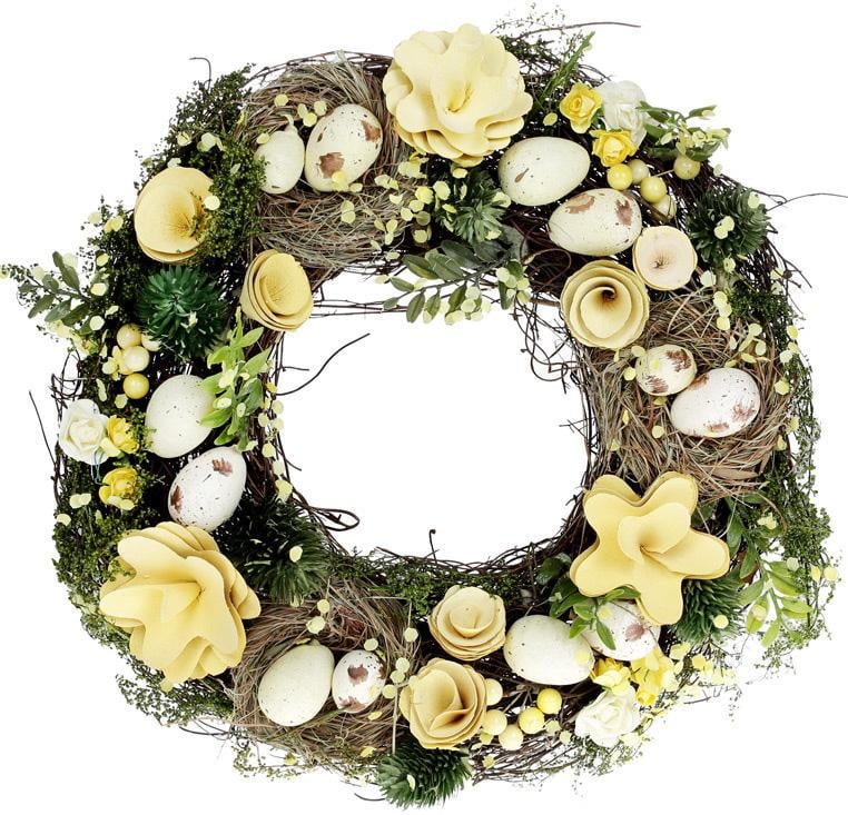 Венок пасхальный Желтые Цветы 31 см Венок пасхальный Желтые Цветы 31 см