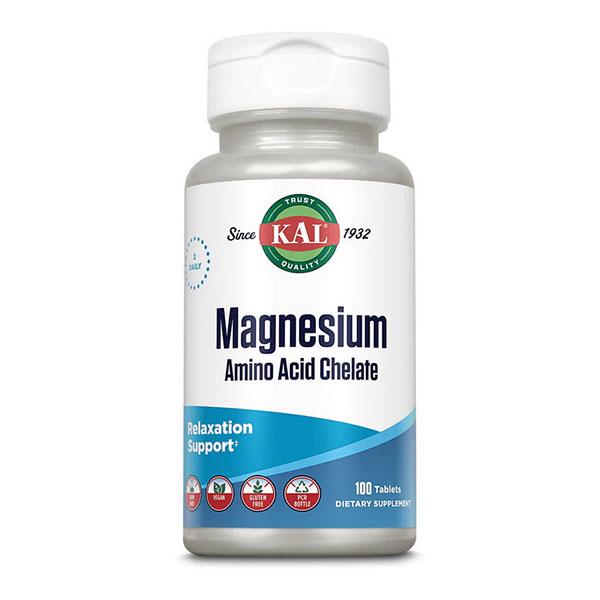 Микроэлемент магний KAL Magnesium Amino Acid Chelate 100 табл. (000025207)