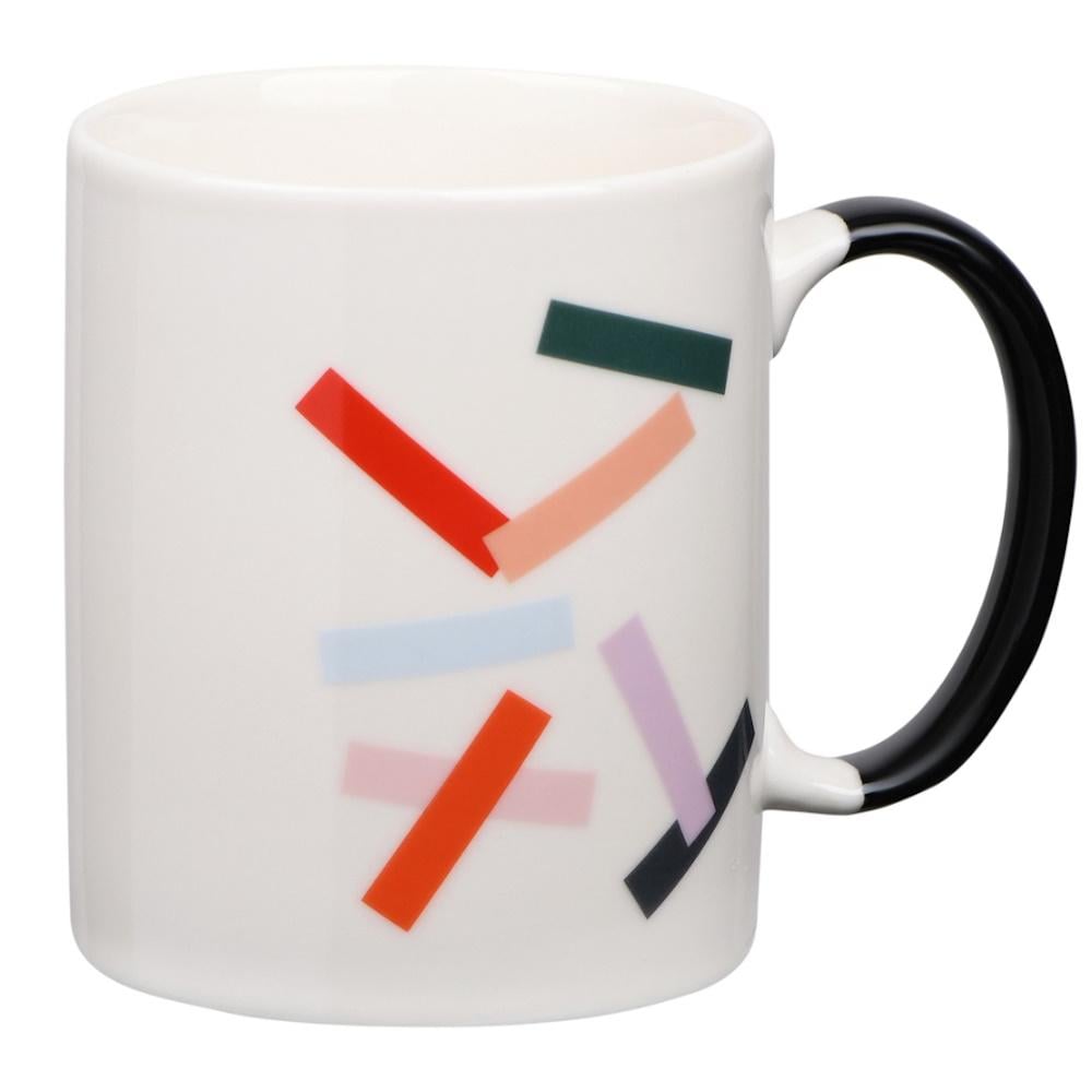 Чашка Ardesto Dashes 340 мл фарфора (AR3426)