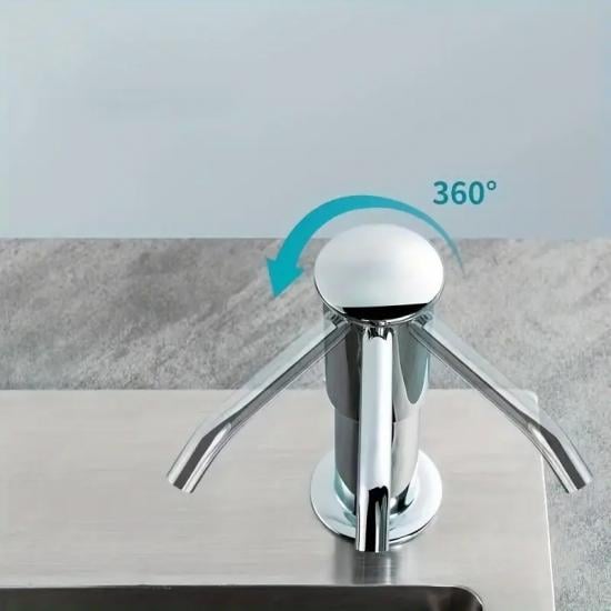 Дозатор для миючого засобу та мила вбудований в мийку Silver (128463) - фото 4 Дозатор для миючого засобу та мила вбудований в мийку Silver (128463) - фото 4