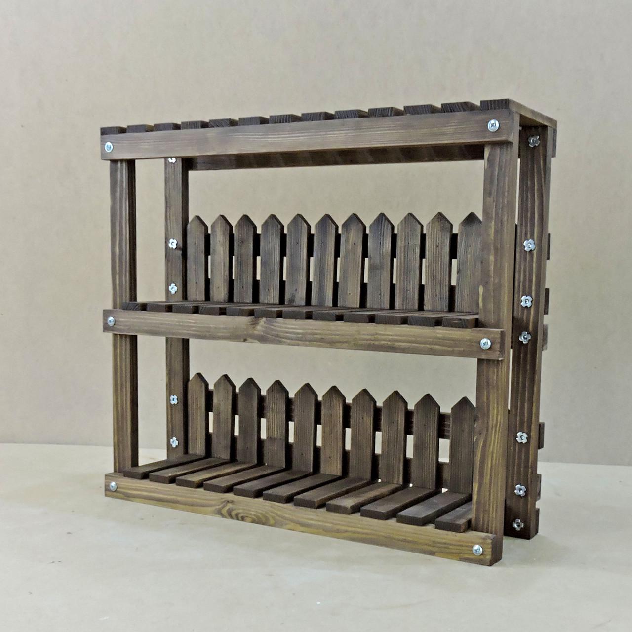 Підставка для квітів з дерева Берчулес 20х70 см Капучіно (ЦВП-207085109)