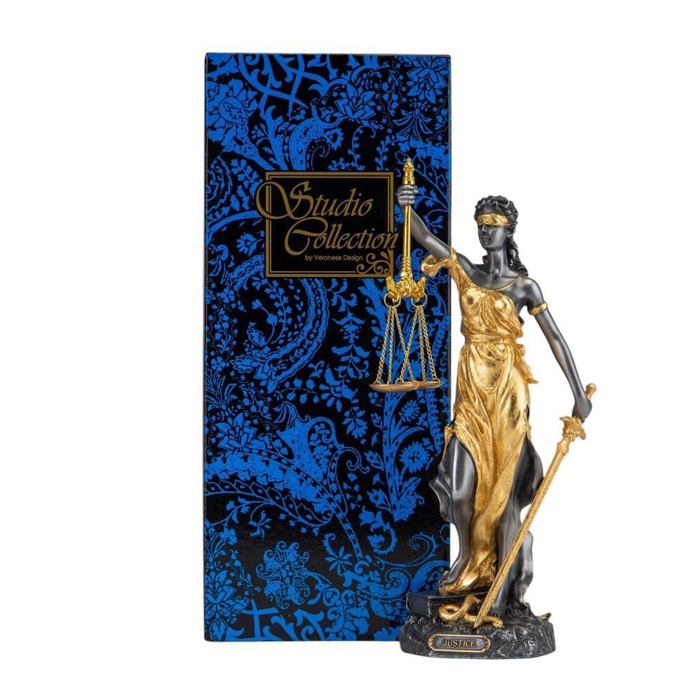 Статуэтка VERONESE Фемида Золотая Справедливость 29 см Статуэтка VERONESE Фемида Золотая Справедливость 29 см