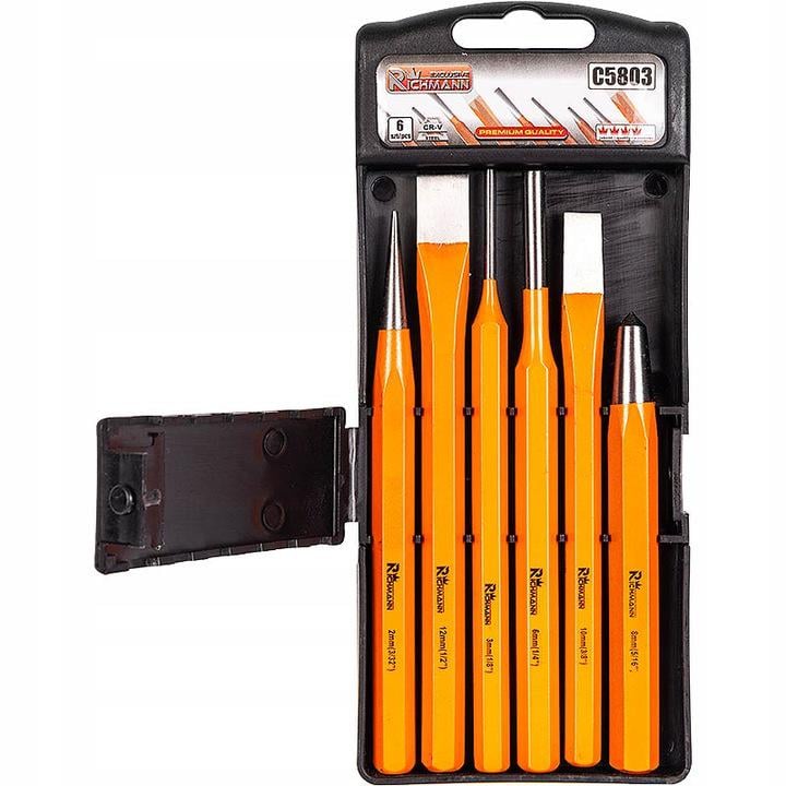 Набор пробойников, зубил и кернеров Richmann 6 эл (C5803)