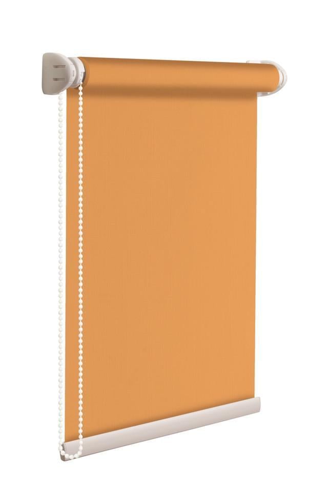 Ролета тканевая NewTex Лен LUX 75х165 см Оранжевый (852)