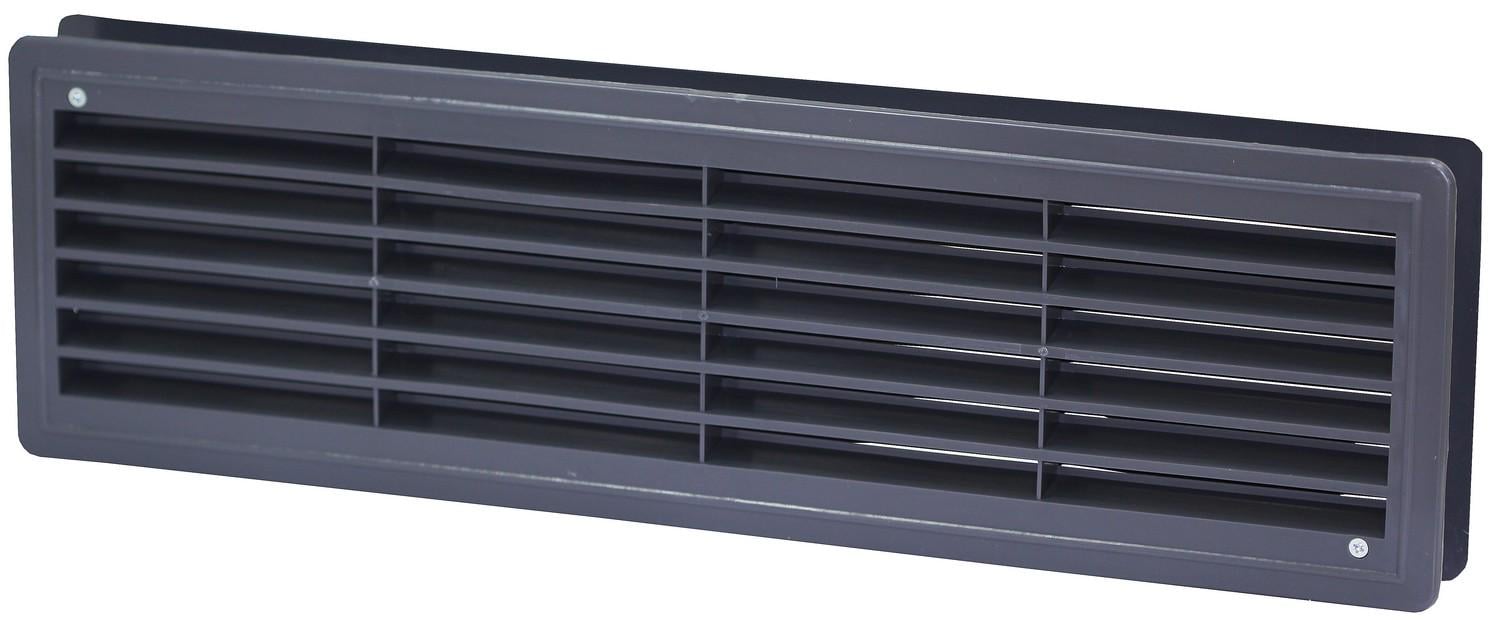 Решетки дверные AirRoxy 115x430 мм Графитовый (02-125)