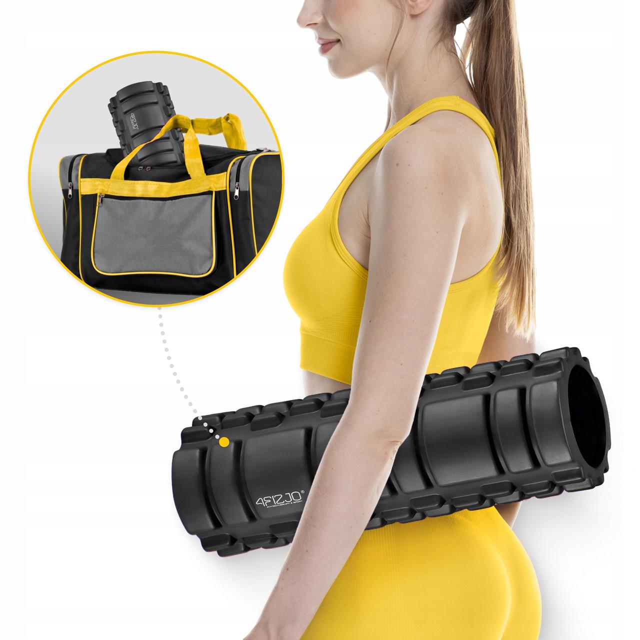 Ролик масажний 4FIZJO 33x14 см Black (P-5907222931004) - фото 3 Ролик масажний 4FIZJO 33x14 см Black (P-5907222931004) - фото 3