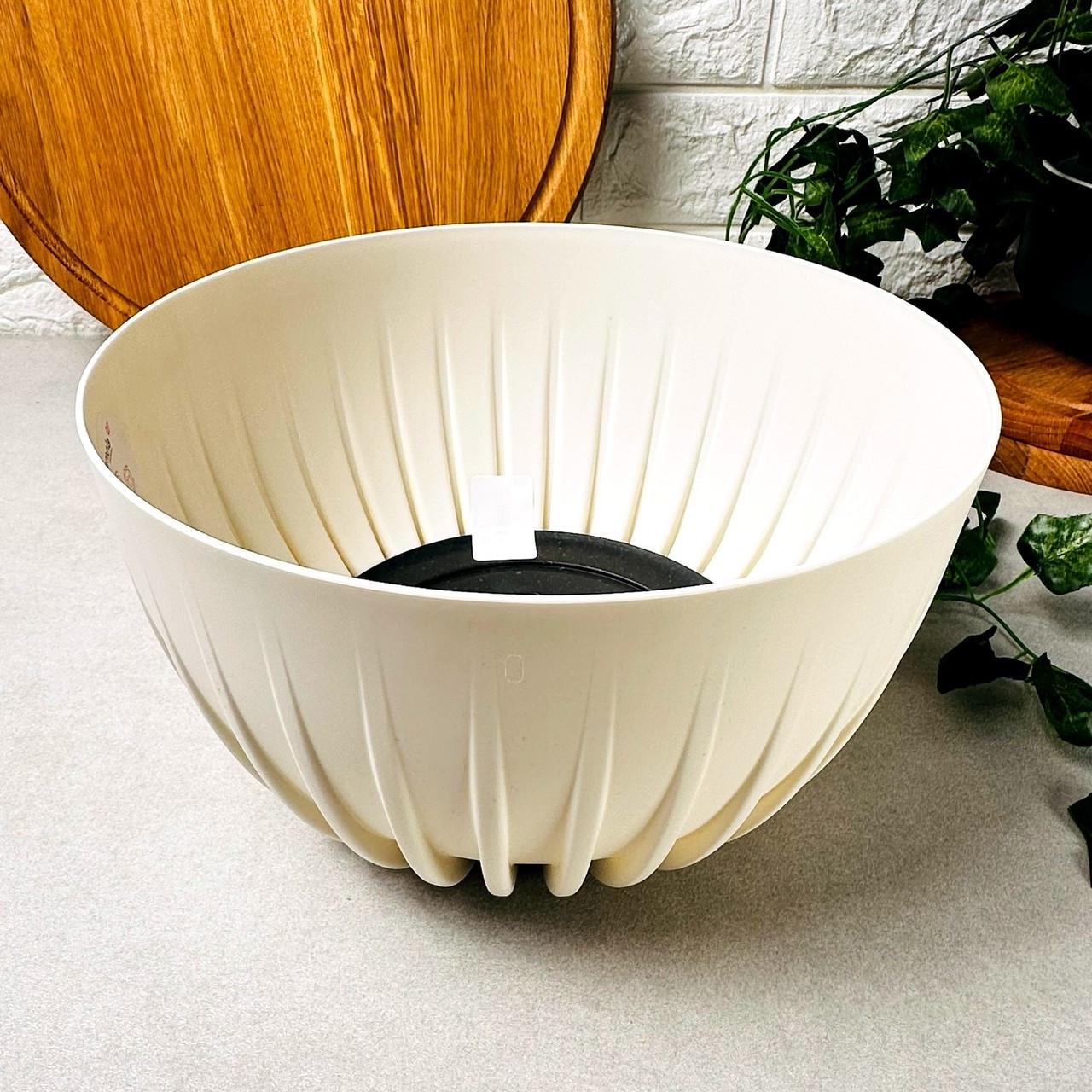 Вазон для цветов Lamela MIRA BOWL 236х140 мм Кремовый (25419751821) - фото 3