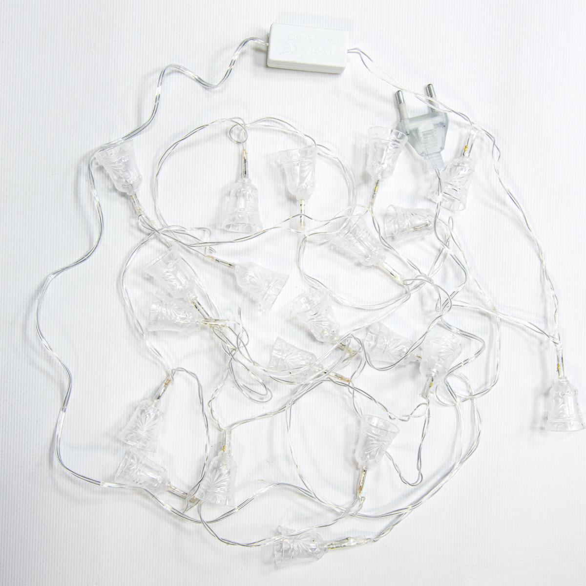 Новогодняя светодиодная гирлянда на елку Колокольчики Xmas 3,9 М 20 LED Parts-5 (1008862-Other)