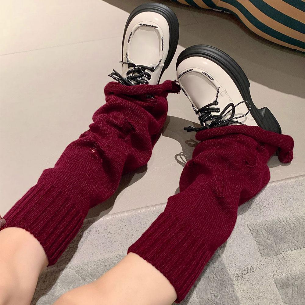 Гетри клеш рвані One size Бордовий (2080) - фото 3