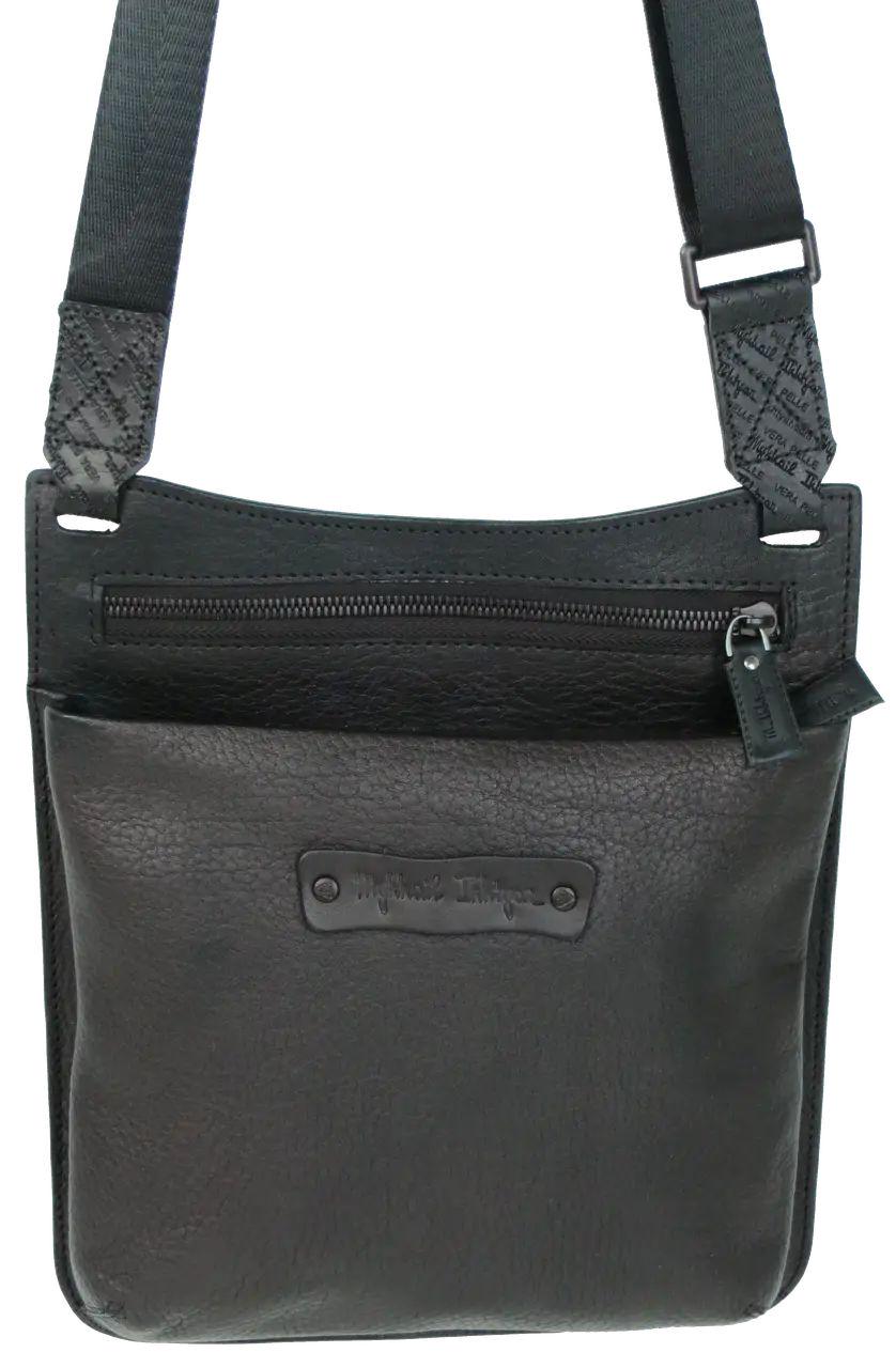 Сумка чоловіча Mykhail Ikhtyar натуральна шкіра Чорний (45041 New black) Сумка чоловіча Mykhail Ikhtyar натуральна шкіра Чорний (45041 New black)