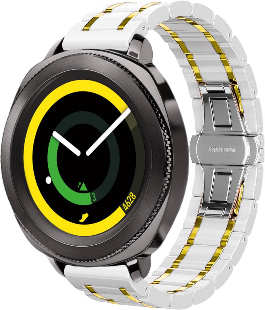 Ремешок керамический Ceramo для Samsung Gear Sport White/Gold (28731-65)