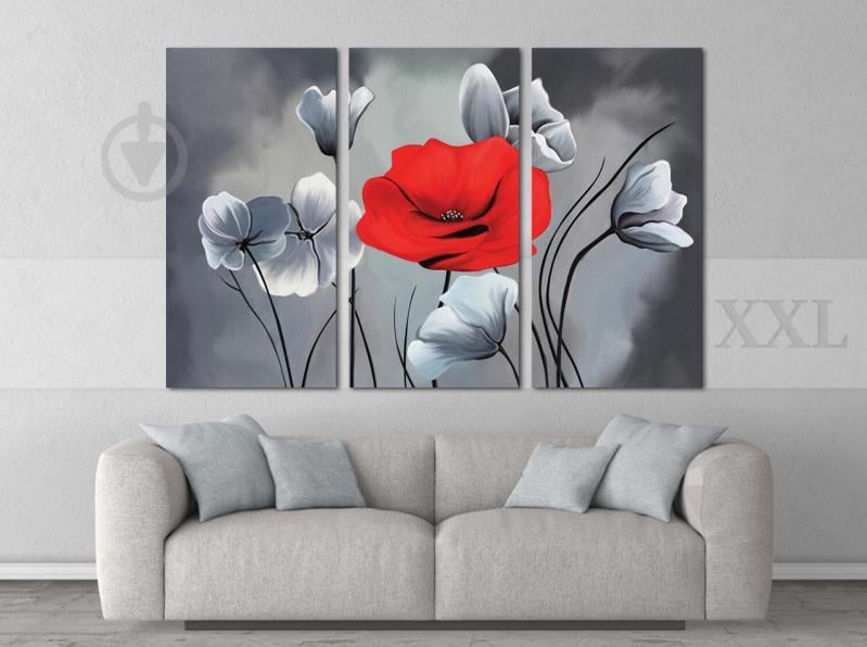 Модульна картина Poster-land Квіти Абстракція Art-161_XXL