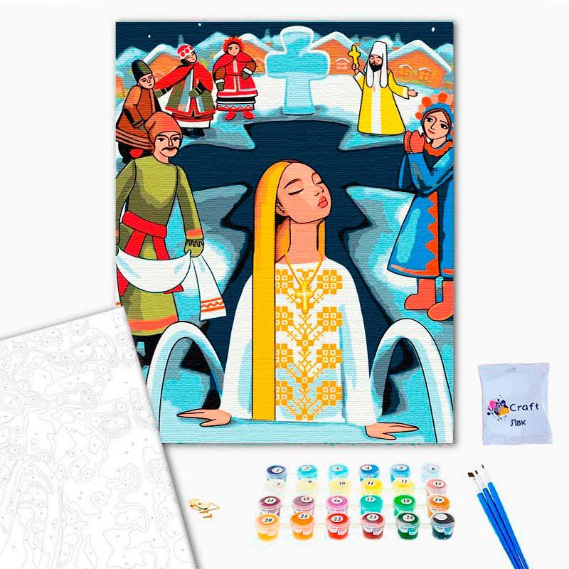 Картина за номерами ART CRAFT Свято Водохреща 40х50 см (10069-AC)