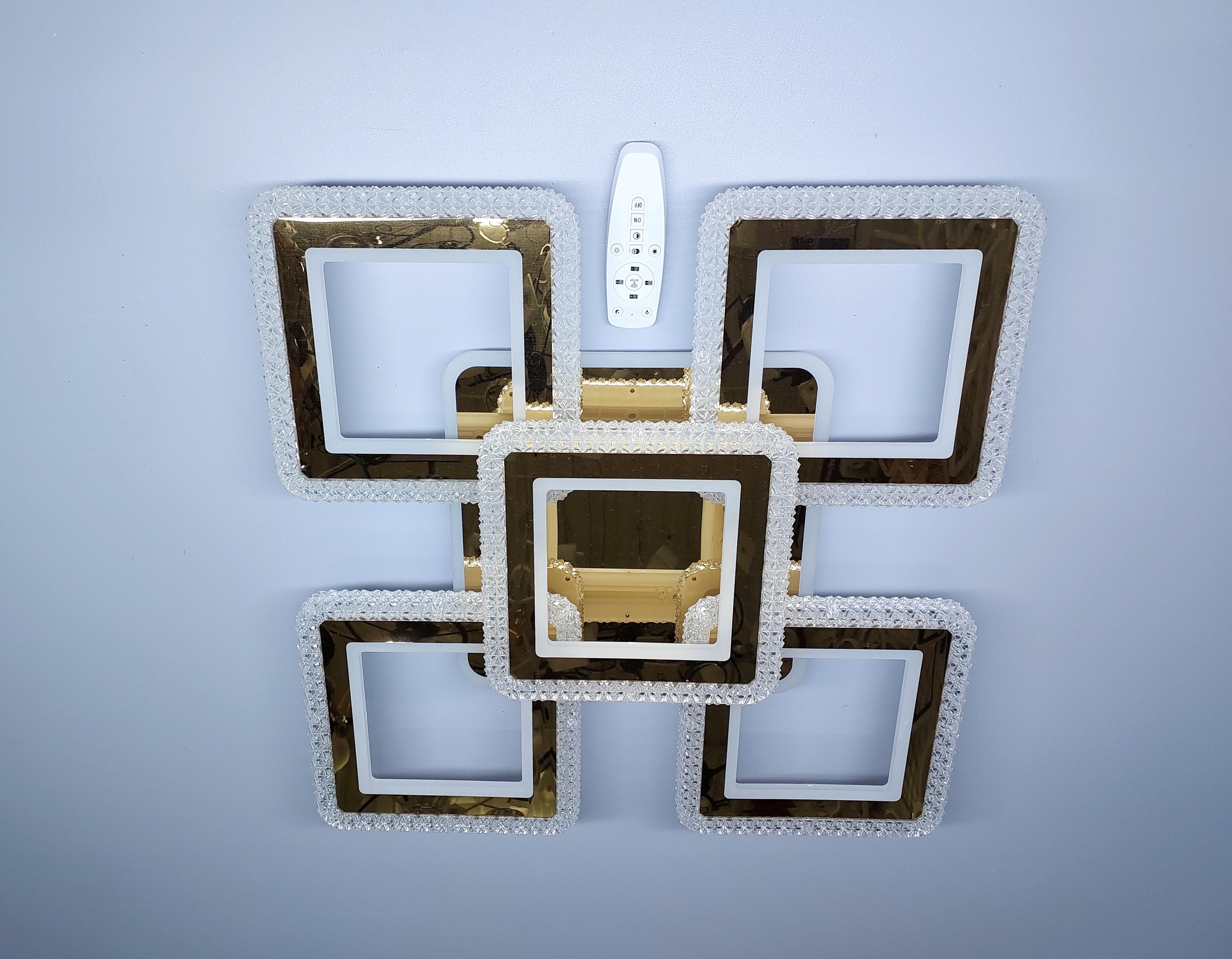 Люстра світлодіодна 82/5 GD+RGB з підсвіткою 250/36W Золотий (18205062) - фото 4 Люстра світлодіодна 82/5 GD+RGB з підсвіткою 250/36W Золотий (18205062) - фото 4